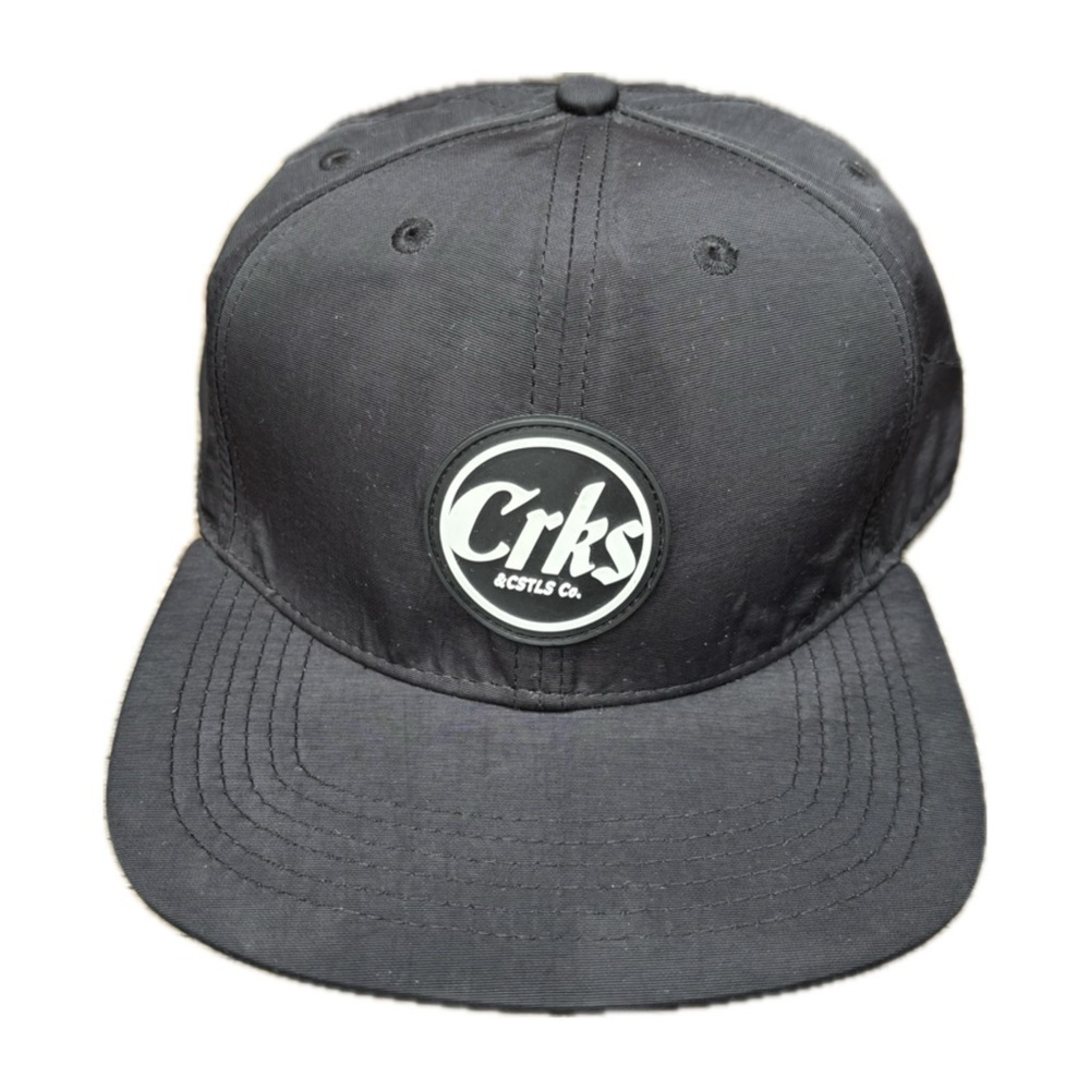 Crooks & Castles Black Nylon Cap Snap back One Size